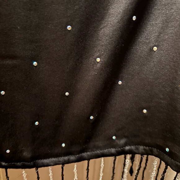 URBAN OUTFITTERS,MILINA SATIN FRINGE TOP, SIZE MEDIUM,like new - Picture 6 of 12